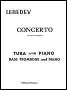 cover CONCERTO IN ONE MOVEMENT TUBA/ BASS TROMBONE cover